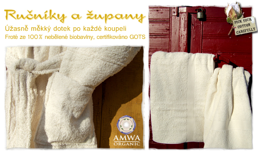 Organic cotton bath robes and towels