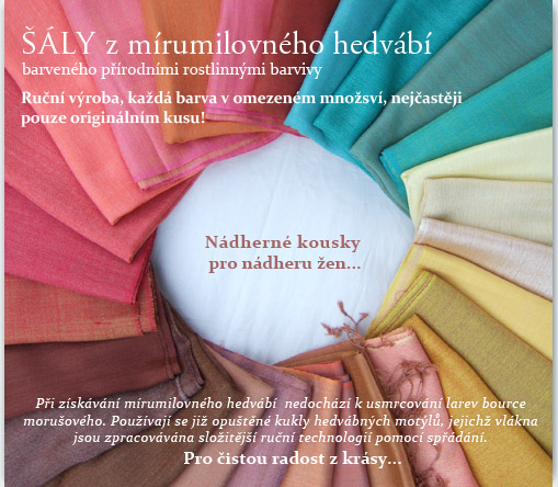 Mírumilovné hedvábí šály