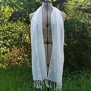 Voálový šátek natural - 100% biobavlna